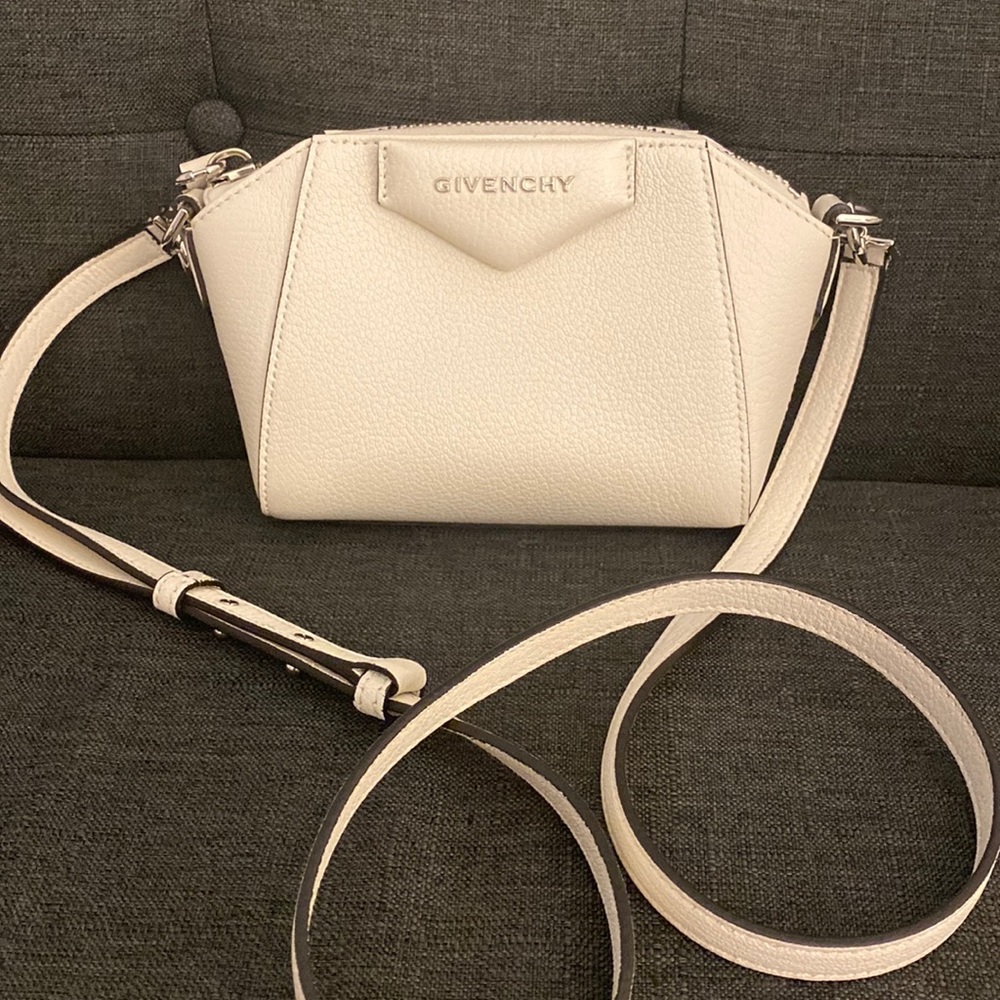 Beautiful, worn ONCE givenchy cross body in off white.
